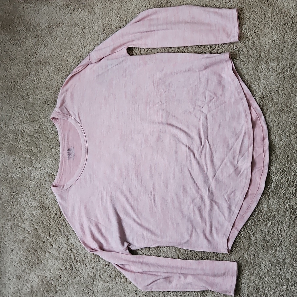 Time and Tru light pink long sleeve shirt, oversized size L